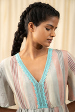 Load image into Gallery viewer, Oriental Striped Dress - labelreyya
