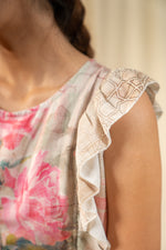 Load image into Gallery viewer, Oriental Floral Pleated Maxi - labelreyya
