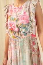 Load image into Gallery viewer, Oriental Floral Pleated Maxi - labelreyya
