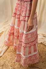 Load image into Gallery viewer, Bright Pink Tiered Printed Maxi - labelreyya
