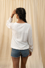 Load image into Gallery viewer, White Bohemian Embroidered Top - labelreyya
