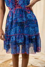 Load image into Gallery viewer, Sea Blue Lace Dress - labelreyya
