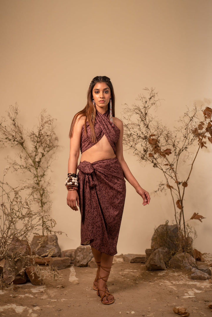 Buy Brown Boho Sarong Cord Set (Set of 2)