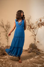 Load image into Gallery viewer, Blue Resort Summer Maxi
