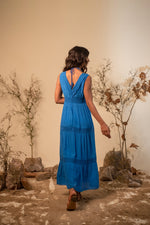 Load image into Gallery viewer, Blue Resort Summer Maxi
