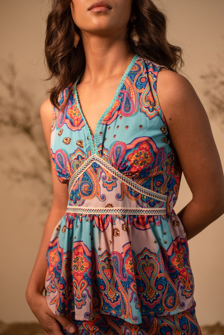 Multicolor Printed Top