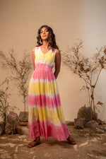 Load image into Gallery viewer, Tie-Dye Tiered Summer Boho Maxi