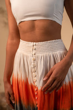 Load image into Gallery viewer, Tie Die  Button Down Skirt
