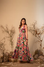 Load image into Gallery viewer, Mosaic Printed Tiered Dress