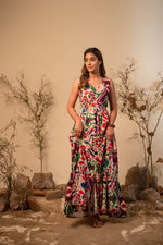 Load image into Gallery viewer, Mosaic Printed Tiered Dress
