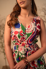 Load image into Gallery viewer, Mosaic Printed Tiered Dress
