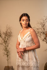 Load image into Gallery viewer, Boho Off White Lace Top
