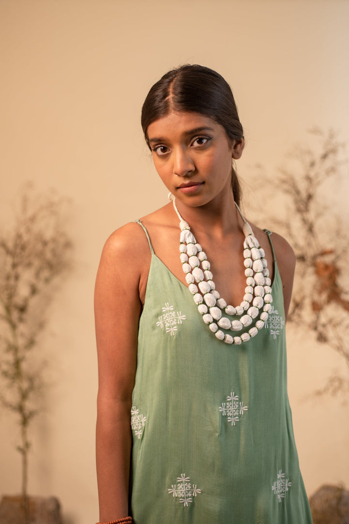 Sage Green Strappy Maxi