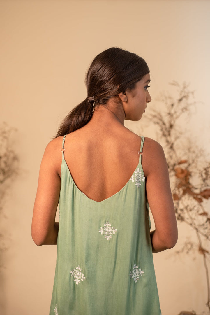 Sage Green Strappy Maxi