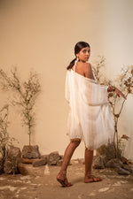 Load image into Gallery viewer, Tribal White Boho Shrug
