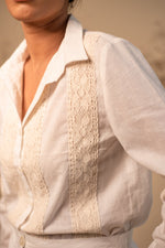 Load image into Gallery viewer, Off-White Laced Cotton Shirt
