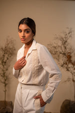 Load image into Gallery viewer, Off-White Laced Cotton Shirt
