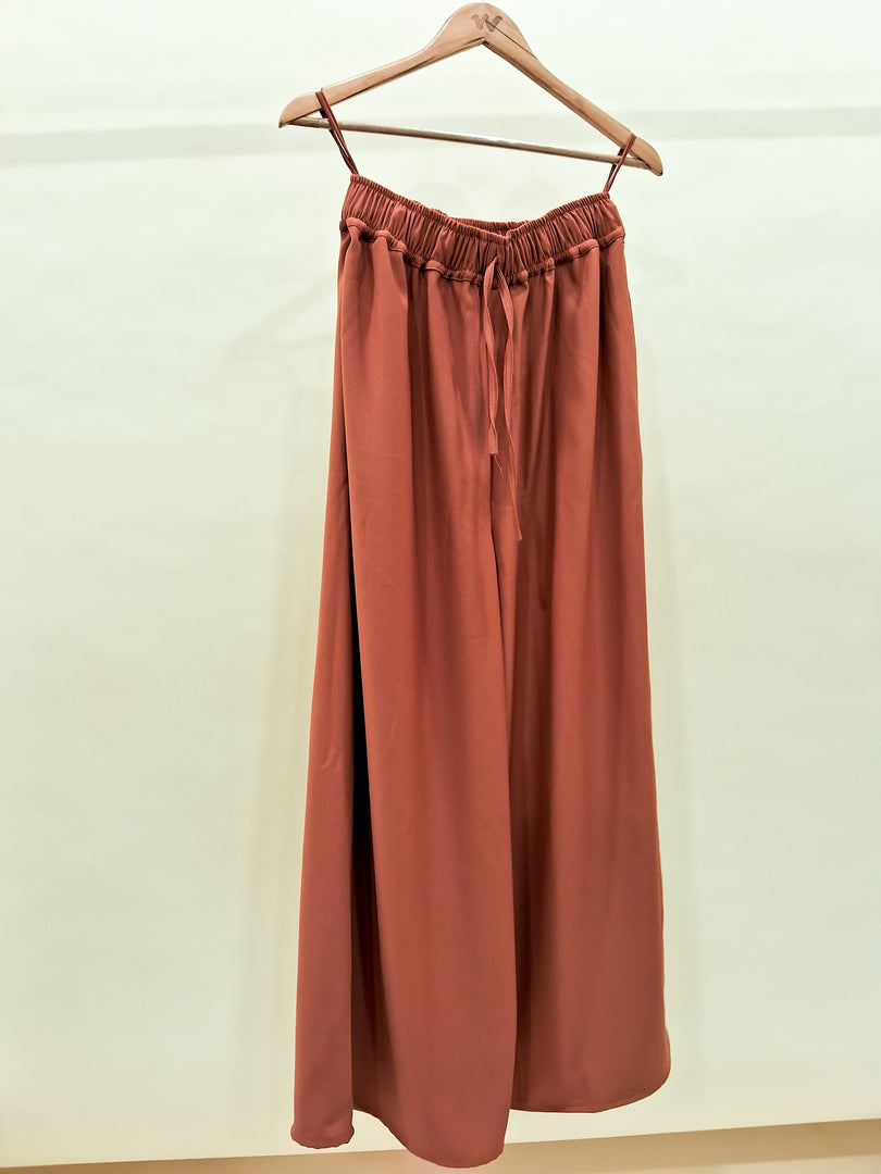 Elastic Solid Pants
